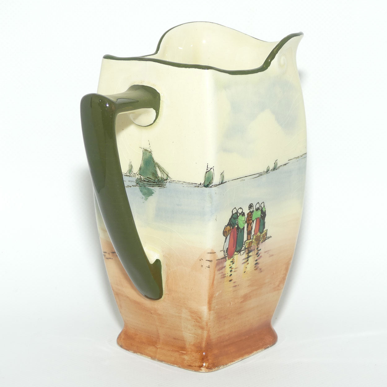 Royal Doulton Fisherfolk A - Brittany medium Friar shape jug D4406