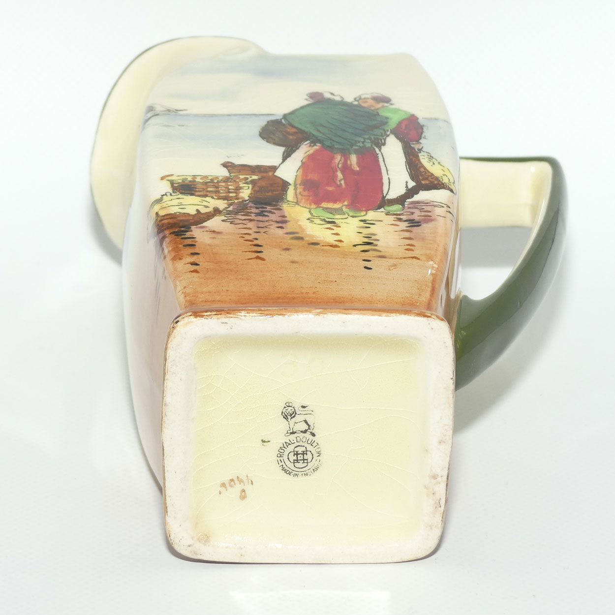 Royal Doulton Fisherfolk A - Brittany medium Friar shape jug D4406