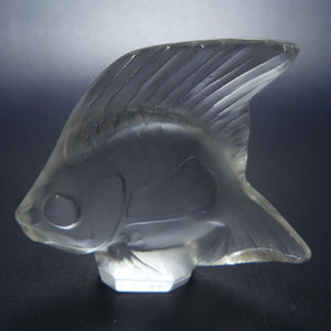 Lalique Crystal France Frosted miniature Angel Fish | Poisson