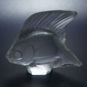 Lalique Crystal France Frosted miniature Angel Fish | Poisson