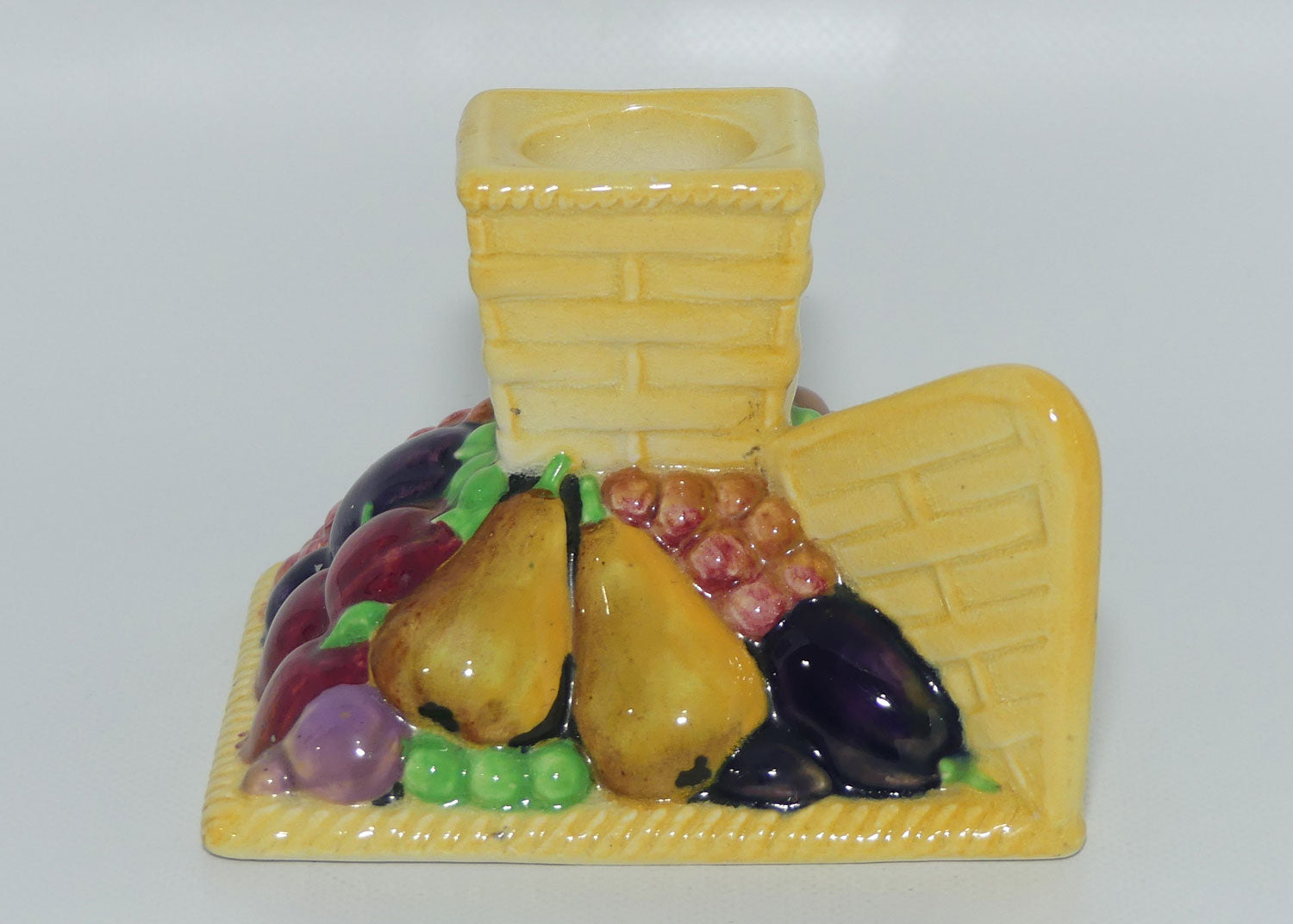 Carlton Ware Embossed Fruit Basket fancy candle stick