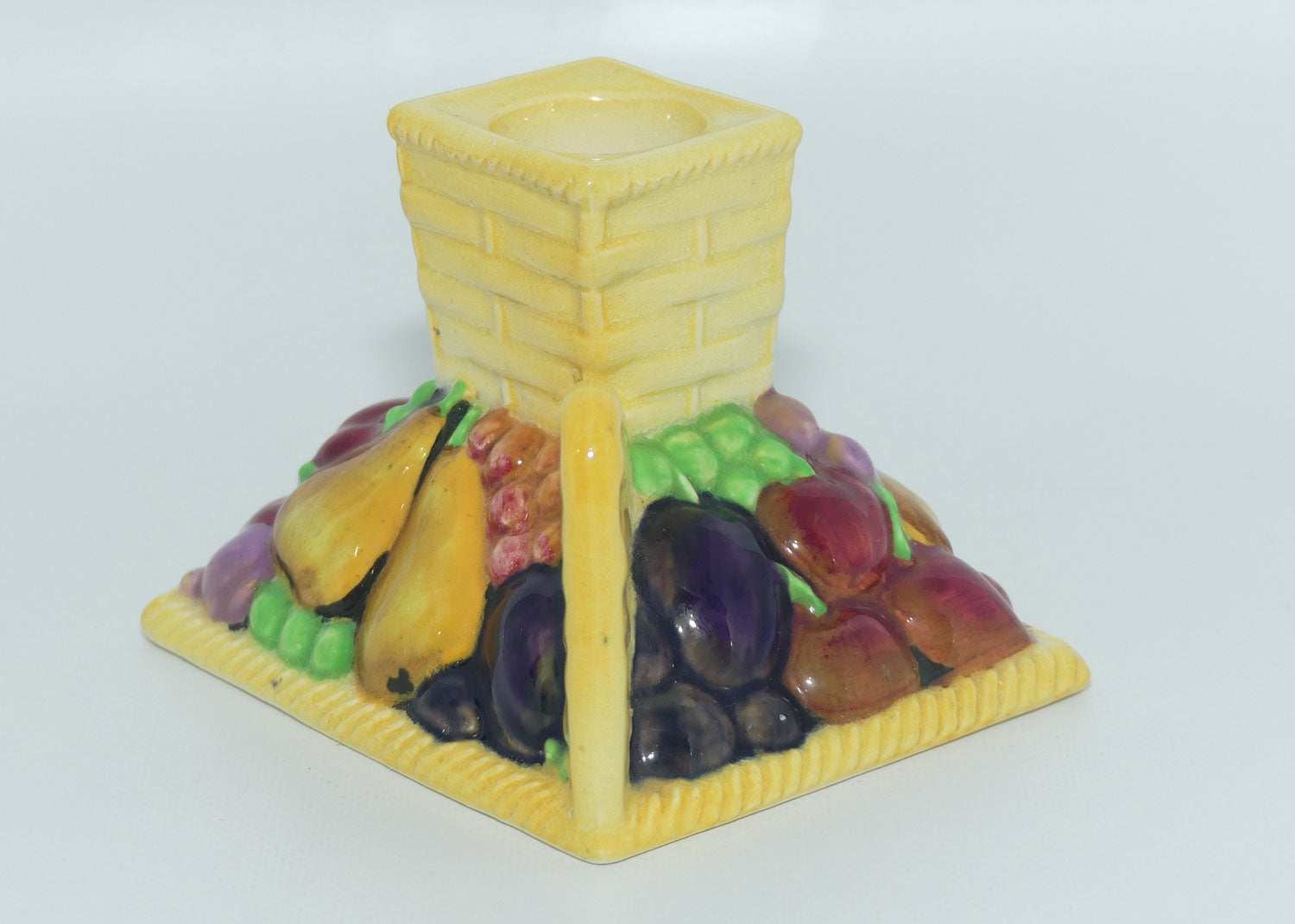 Carlton Ware Embossed Fruit Basket fancy candle stick