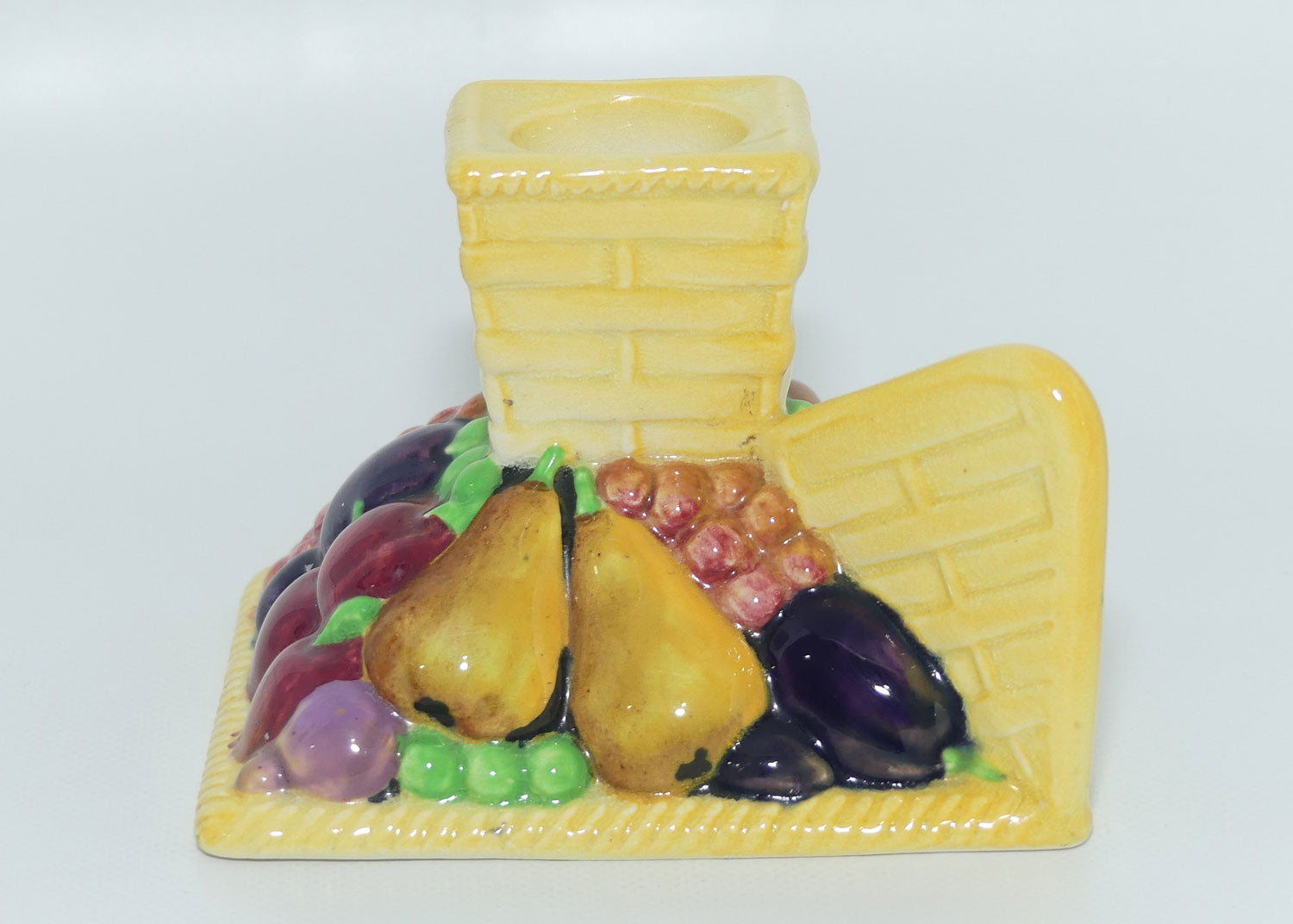 Carlton Ware Embossed Fruit Basket fancy candle stick