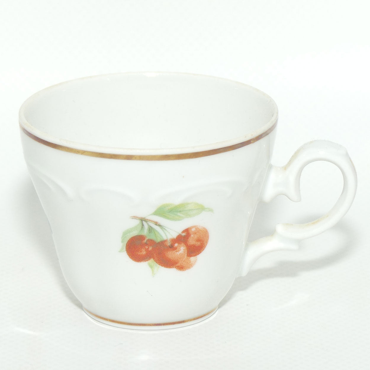 Jaeger 1897 Bavaria Germany Fruit motif demi tasse cup and saucer