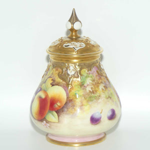 Royal Worcester hand painted fruit potpourri | 291 Shape | J Skerrett #2