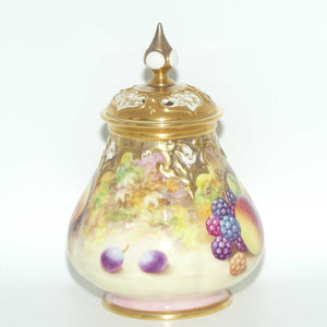 Royal Worcester hand painted fruit potpourri | 291 Shape | J Skerrett #2