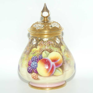 Royal Worcester hand painted fruit potpourri | 291 Shape | J Skerrett #2