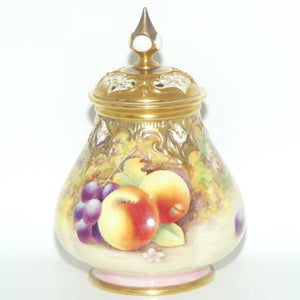 Royal Worcester hand painted fruit potpourri | 291 Shape | J Skerrett #2