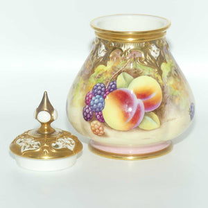 Royal Worcester hand painted fruit potpourri | 291 Shape | J Skerrett #2