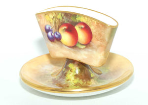 Royal Worcester hand painted Fruit toothpick holder