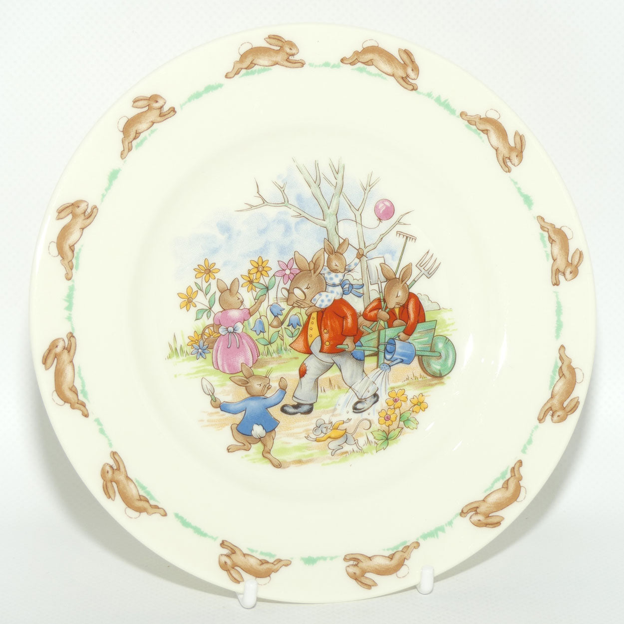 Royal Doulton Bunnykins Family in the Garden plate | 16.5cm diam