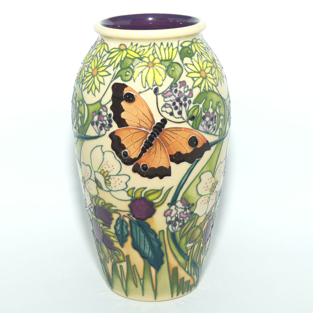 Moorcroft Gatekeeper Butterfly 393/7 vase |LE 20/30