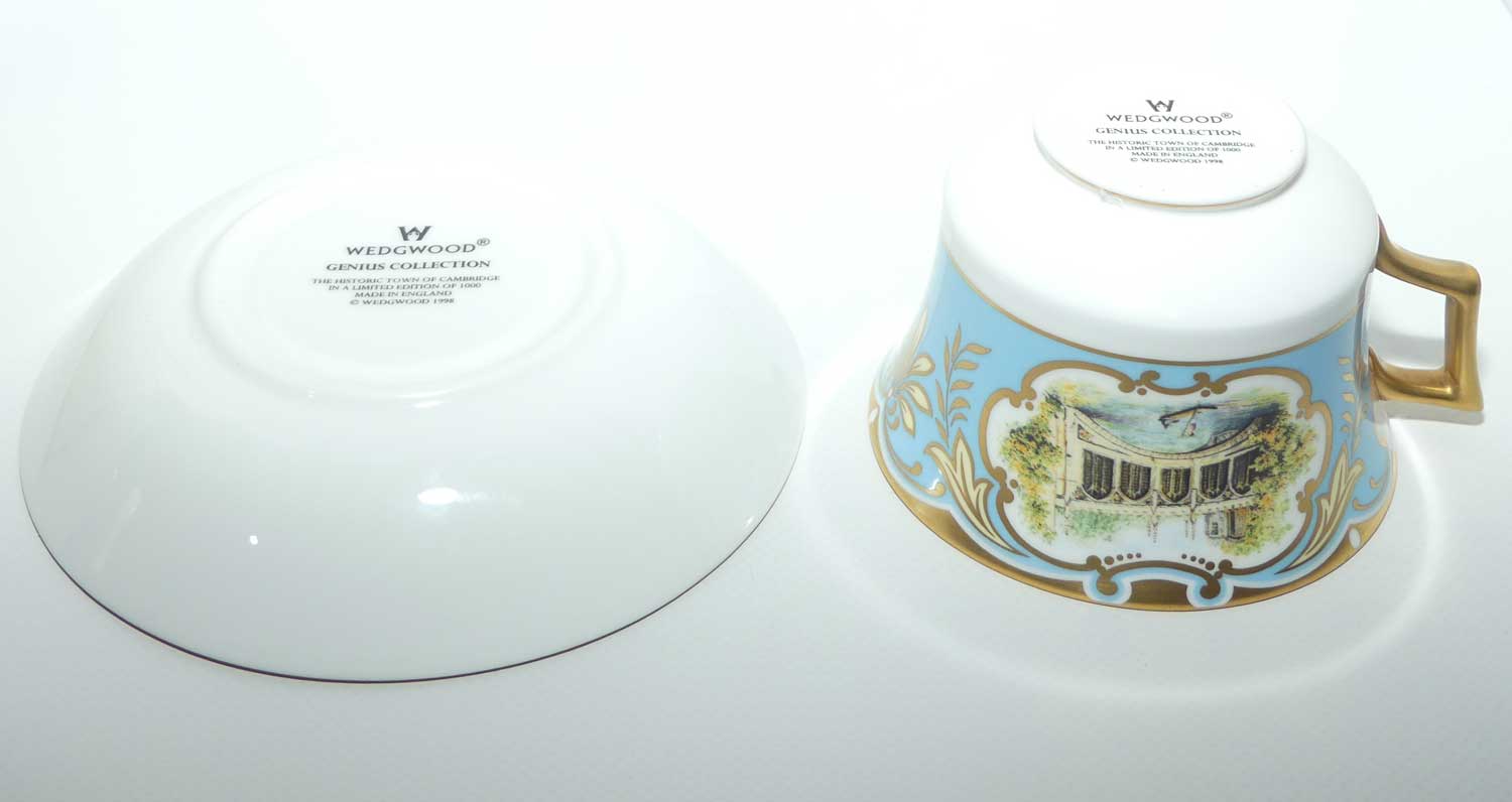 Wedgwood Bone China trio | Genius Collection | Historic Town of Cambridge | Ltd Ed