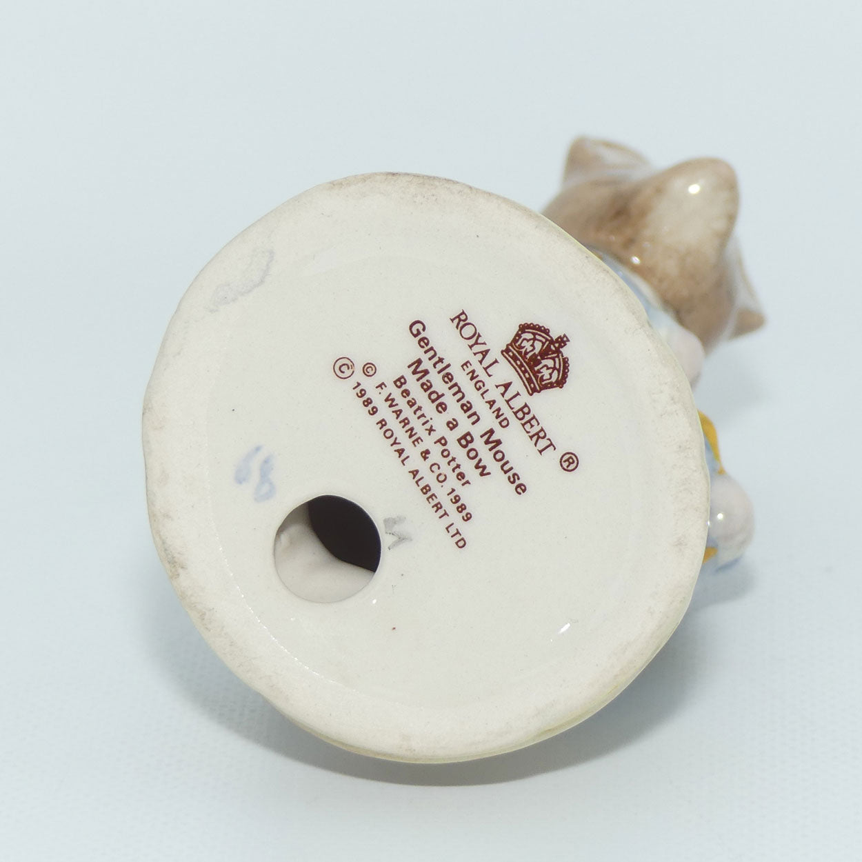 Royal Albert Beatrix Potter Gentleman Mouse Made a Bow | BP6a | #1