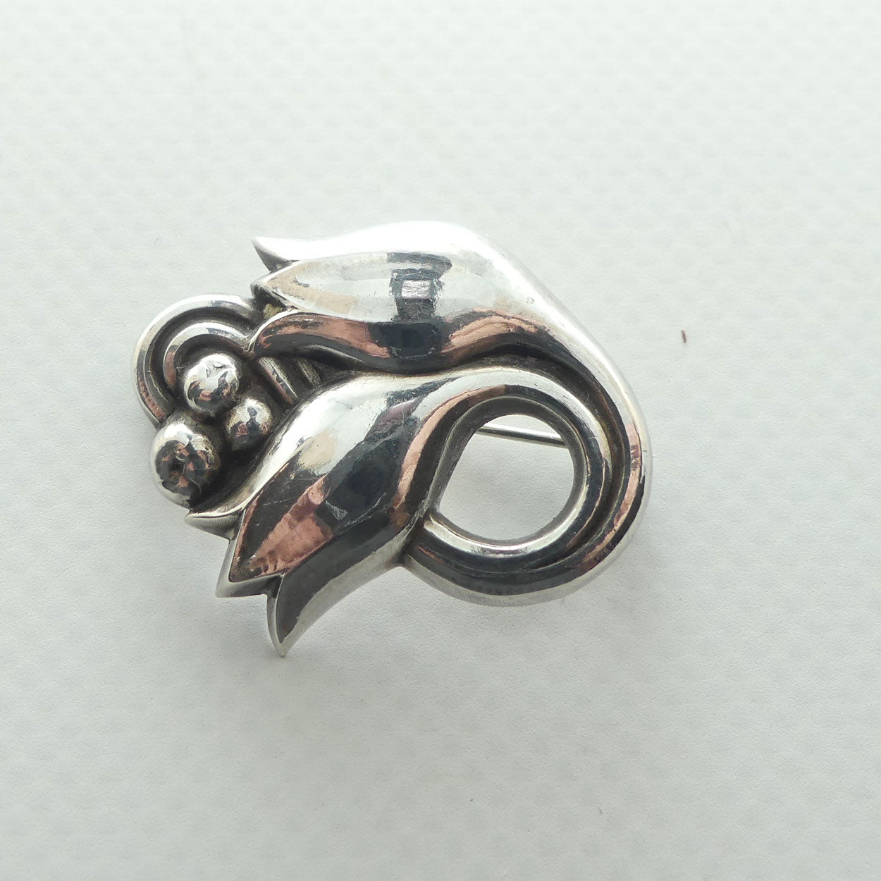 Georg Jensen Sterling Silver Denmark | Tulip Pin Brooch | 100A