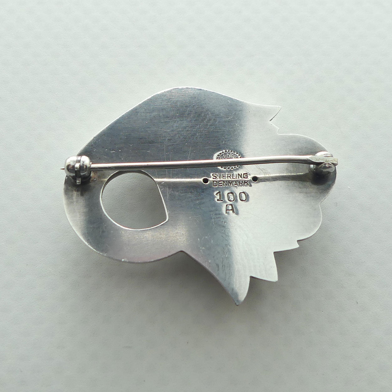Georg Jensen Sterling Silver Denmark | Tulip Pin Brooch | 100A