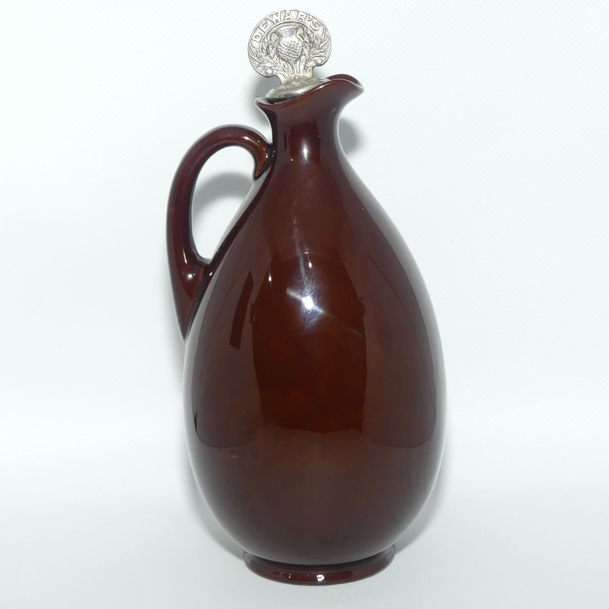 Royal Doulton Kingsware flask | George the Guard + Stopper | Dewars