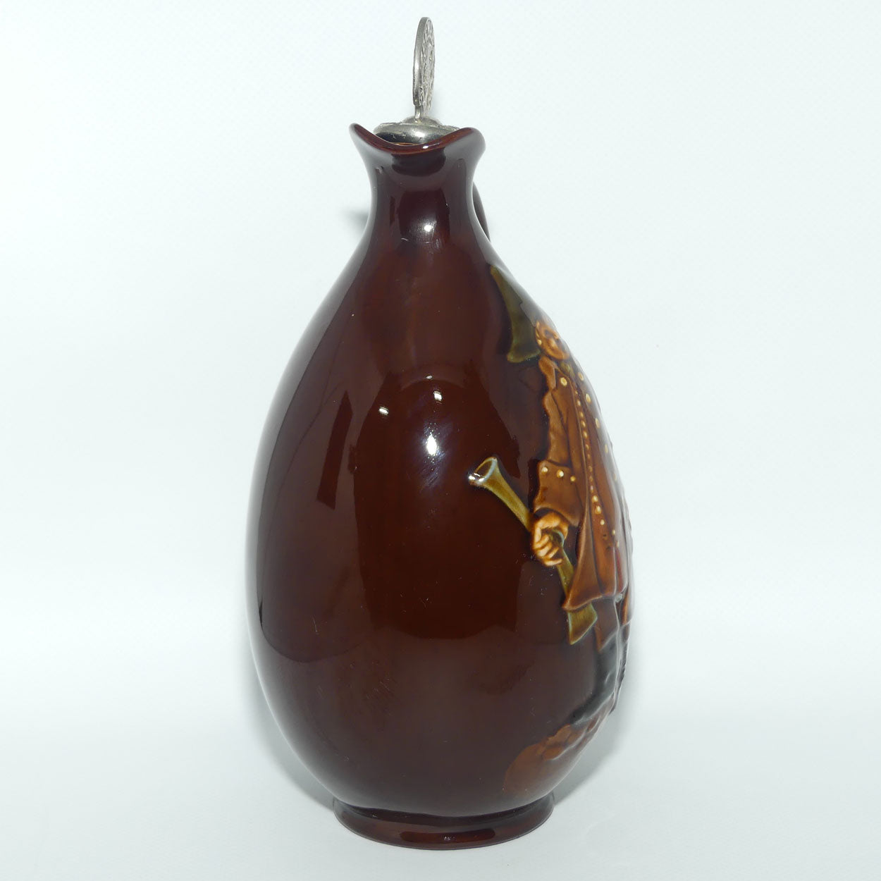 Royal Doulton Kingsware flask | George the Guard + Stopper | Dewars