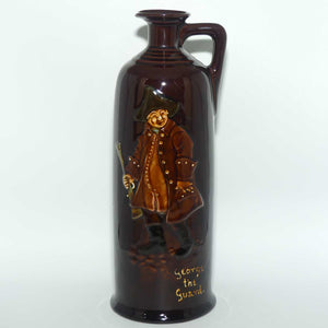 Royal Doulton Kingsware tall cylindrical George the Guard flask | DEWARS