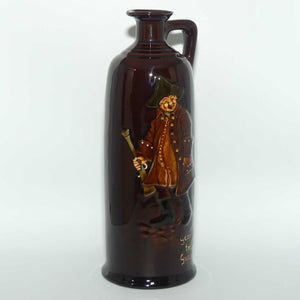 Royal Doulton Kingsware tall cylindrical George the Guard flask | DEWARS