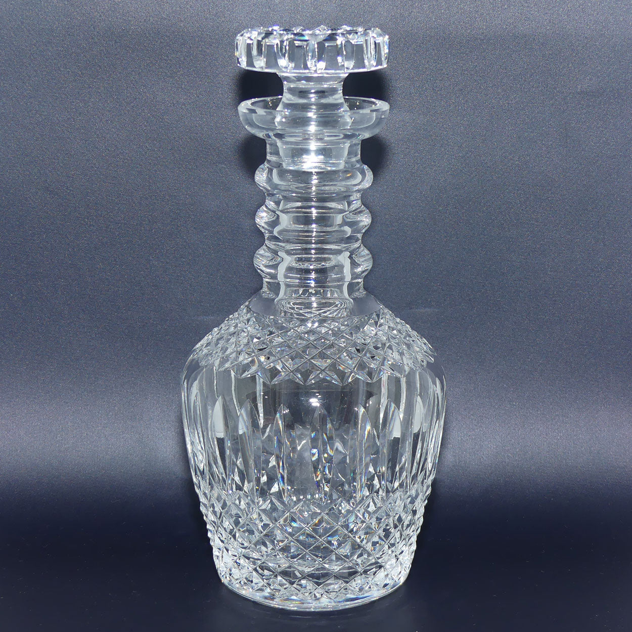 Waterford Crystal Georgian style ring neck Spirits decanter