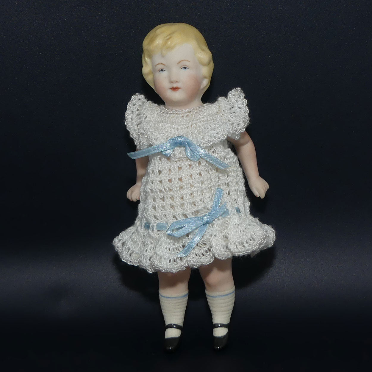 German Bisque Vintage Small Porcelain Dolls Antique German Kestner