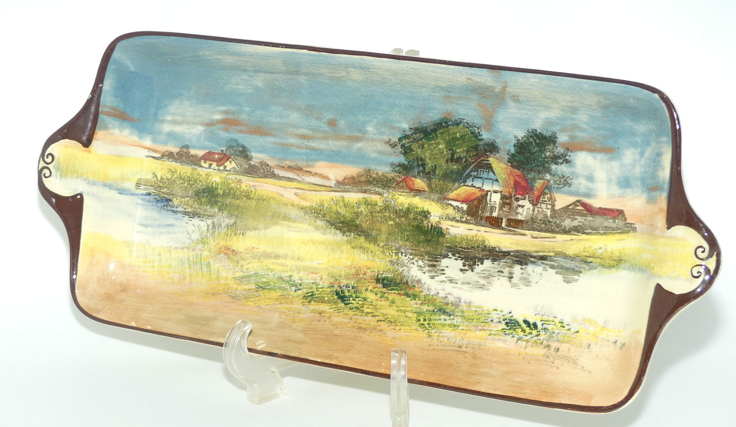 Royal Doulton English Cottages A giant York sandwich tray D4390