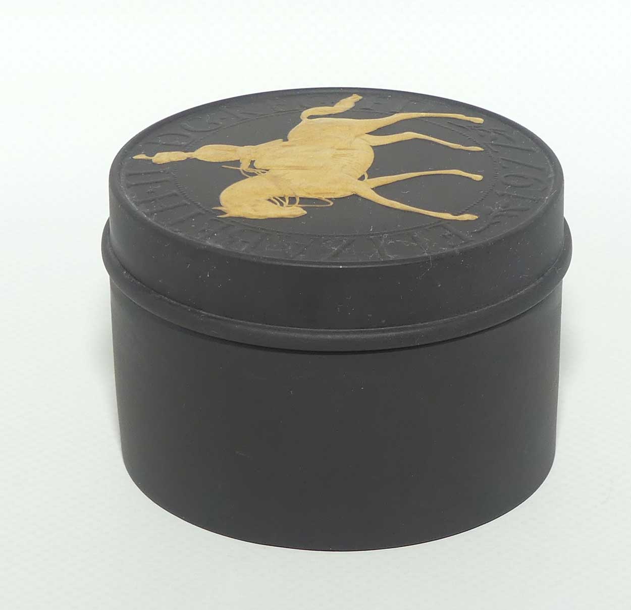 Wedgwood Basalt and Gilt trinket box | Queen Elizabeth II  Silver Jubilee 1977