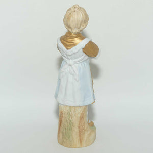 Victorian era Gilt Bisque figure of a Girl