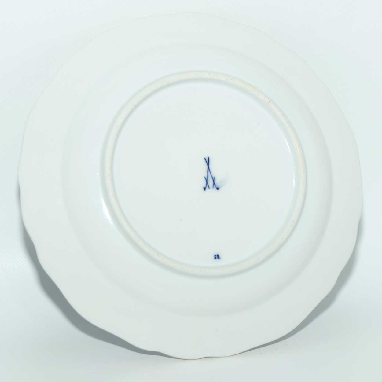 Meissen Blue Onion | Zwiebelmuster Blue Onion plate | Gilt Edge | 17cms diam