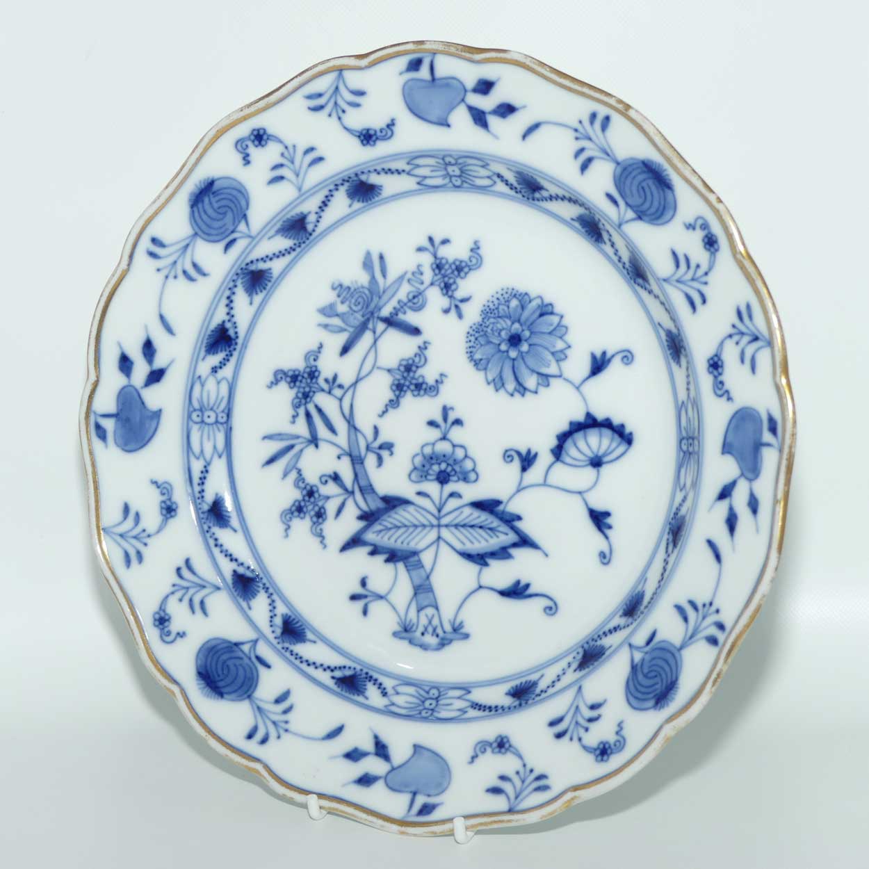 Meissen Blue Onion | Zwiebelmuster Blue Onion plate | Gilt Edge | 25cms diam