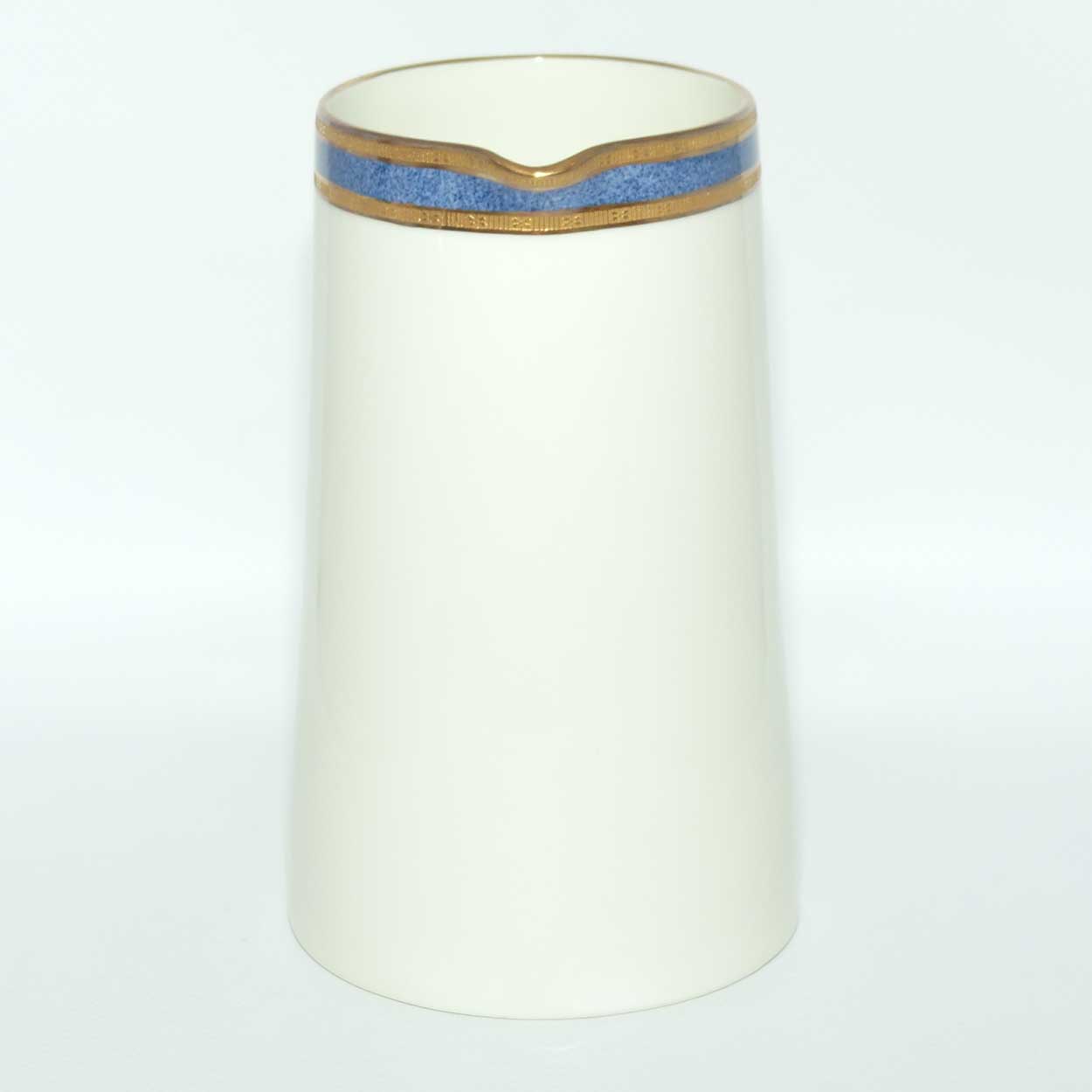 Royal Doulton superbly gilt rope twist handle jug decorated with Blue band | H3367 | 16+ cm tall