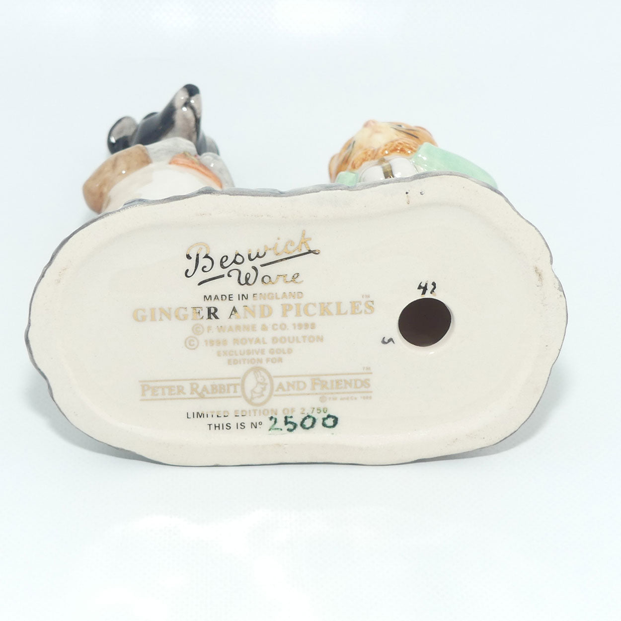 Beswick Beatrix Potter Ginger and Pickles tableau 