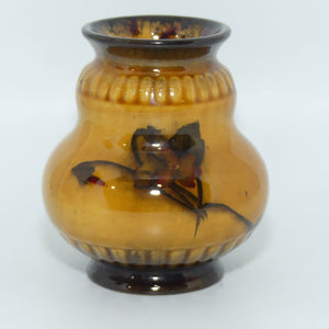 George Jones & Sons Madras pattern Holbein glaze wide miniature vase