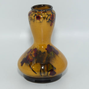 George Jones & Sons Madras pattern Holbein glaze waisted miniature vase