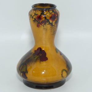 George Jones & Sons Madras pattern Holbein glaze waisted miniature vase