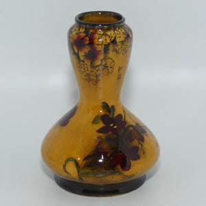 George Jones & Sons Madras pattern Holbein glaze waisted miniature vase