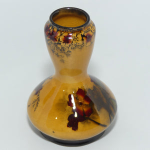 George Jones & Sons Madras pattern Holbein glaze waisted miniature vase