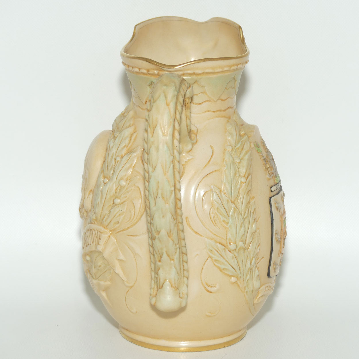 Doulton Burslem Vellum Ware jug William Ewart Gladstone