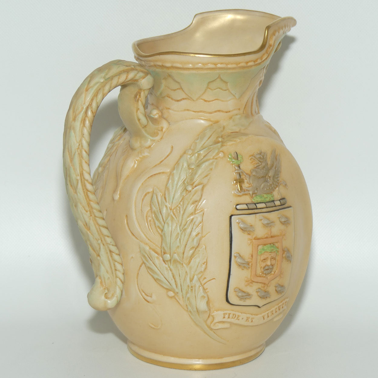 Doulton Burslem Vellum Ware jug William Ewart Gladstone