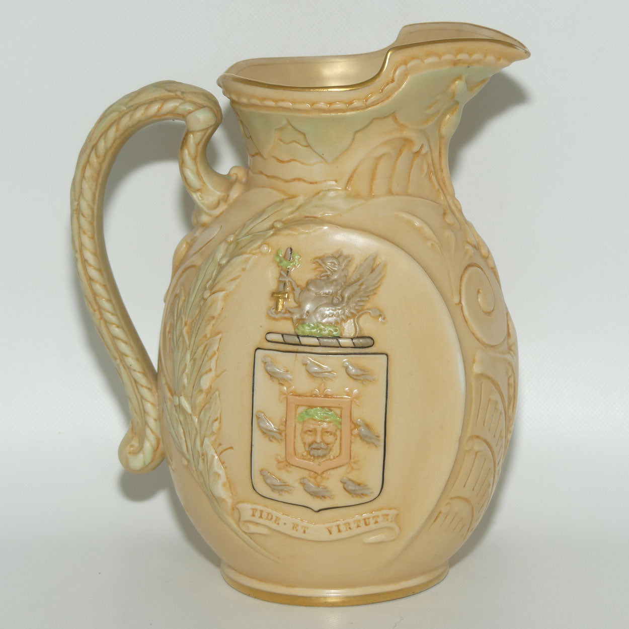Doulton Burslem Vellum Ware jug William Ewart Gladstone