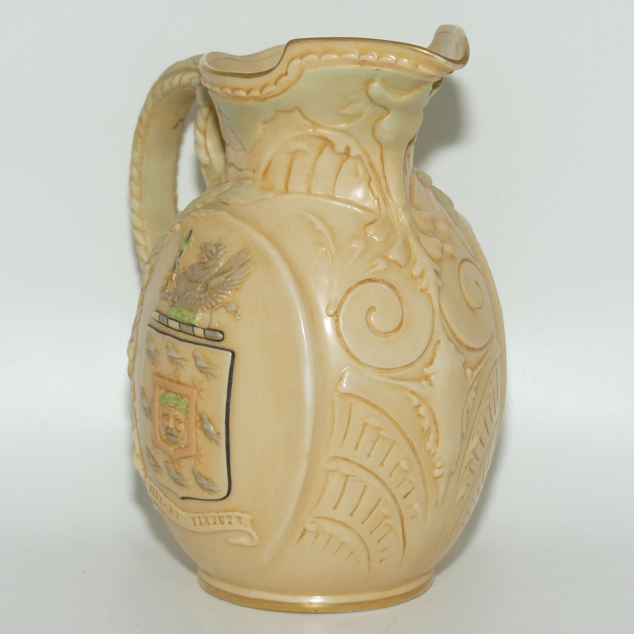 Doulton Burslem Vellum Ware jug William Ewart Gladstone