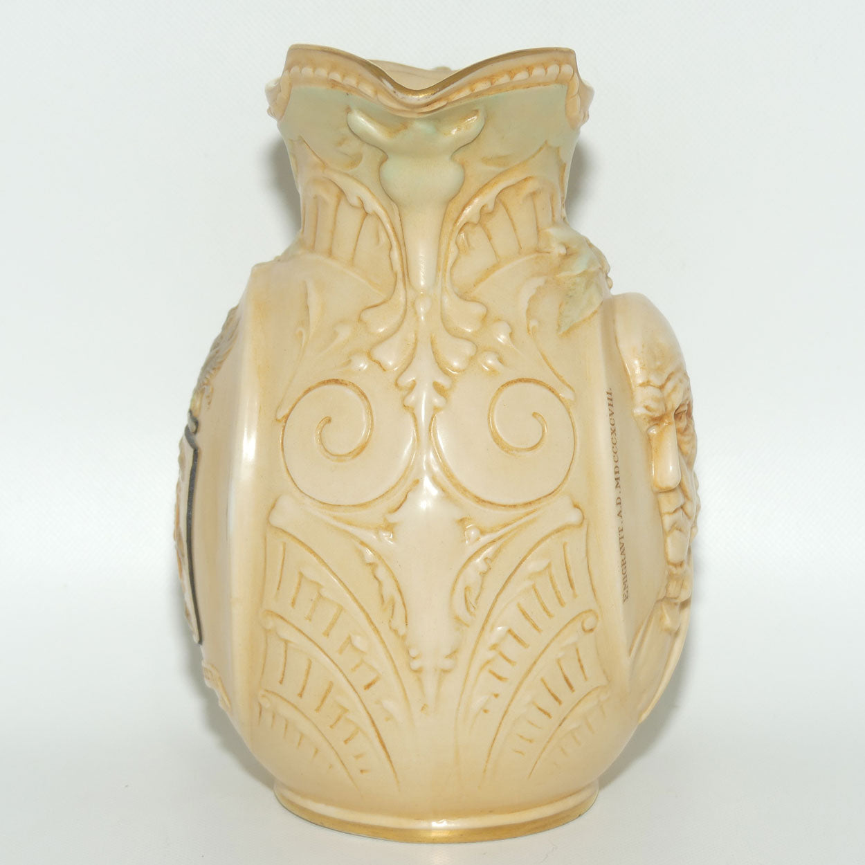 Doulton Burslem Vellum Ware jug William Ewart Gladstone