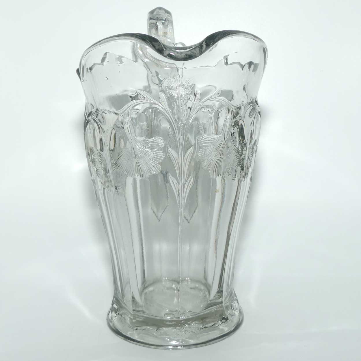 Early American Pressed Glass jug | Lancaster Carnation pattern