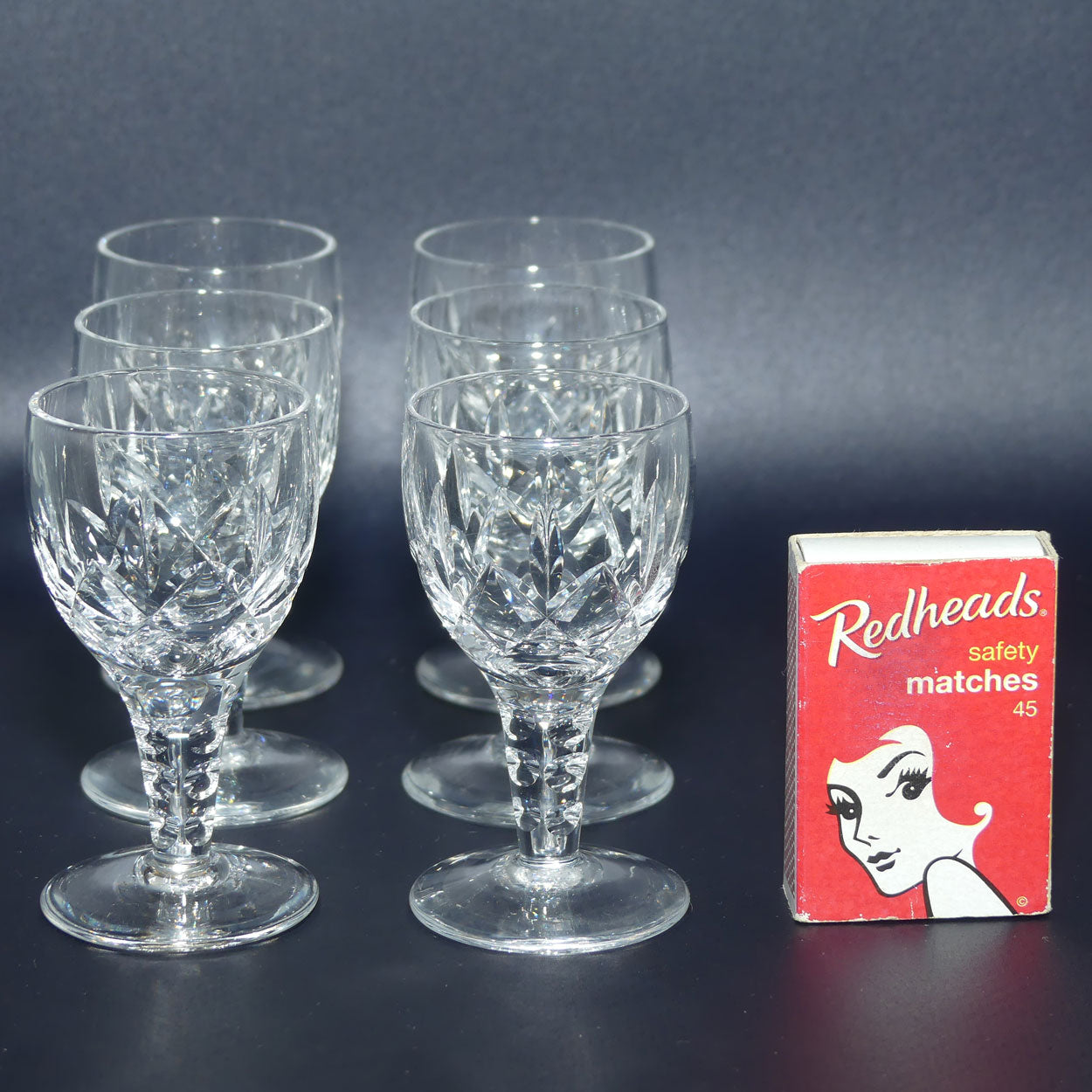 Stuart Crystal Carlingford pattern set of 6 shot or liqueur glasses | 25ml
