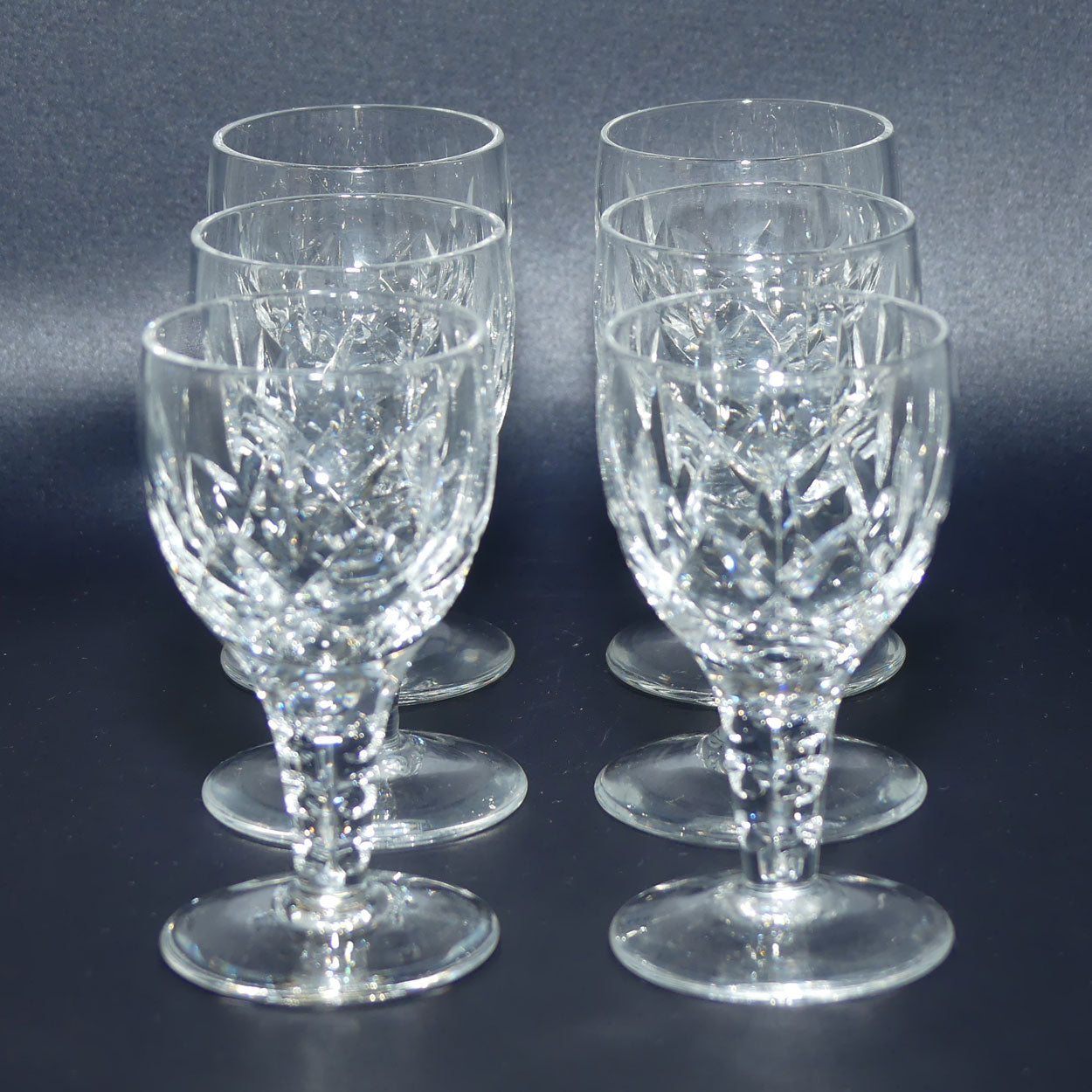 Stuart Crystal Carlingford pattern set of 6 shot or liqueur glasses | 25ml