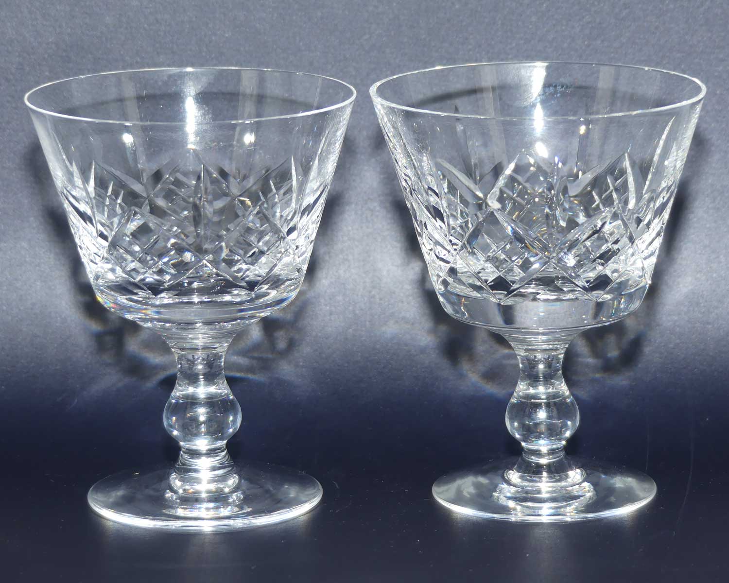 Stuart Crystal | Glengarry pattern | set 6 Wine glasses | 100ml