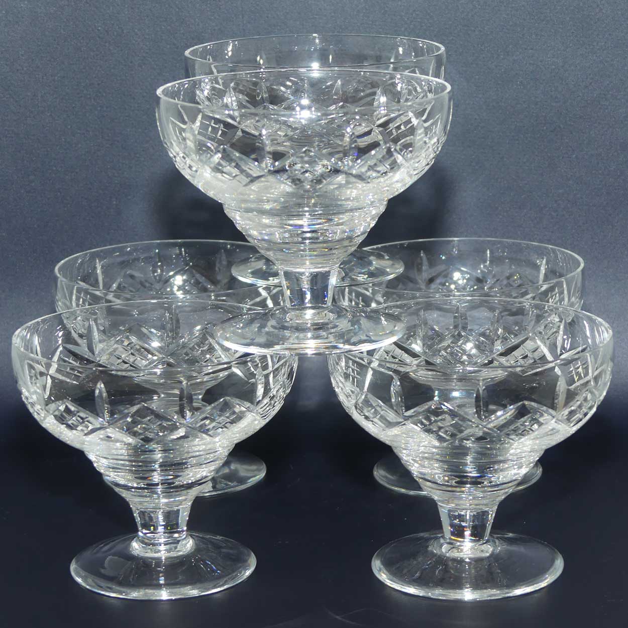 Stuart Crystal | Glengarry pattern | set 6 compotes