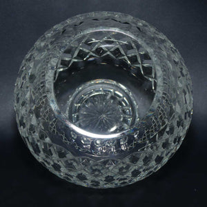 Diamond Cut Crystal Rose Bowl | Witches Bowl