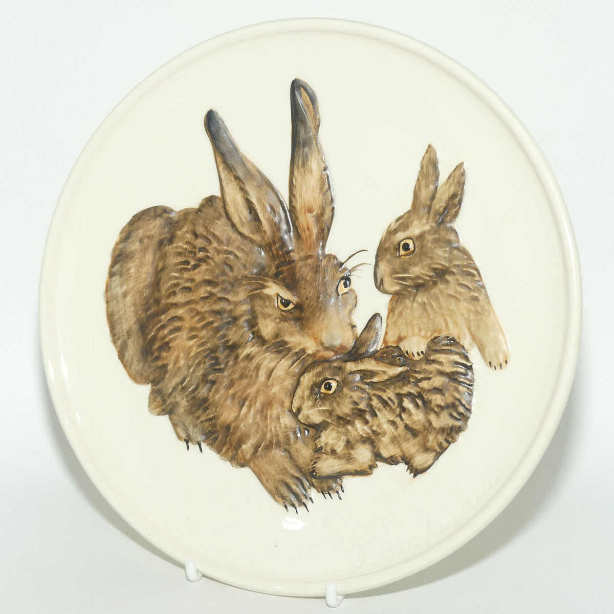 Goebel Germany Mothers Series plate | 1975 First Edition Rabbits